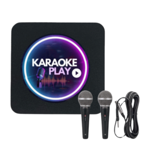 Karaoke PLay com 2 Microfones Com Fio